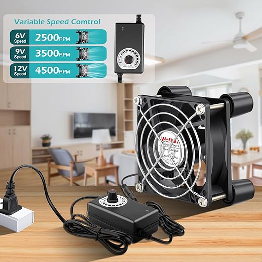 Wathai 80mm Small Computer Cooling Fan