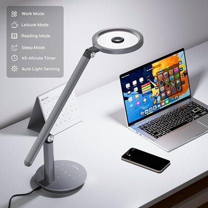 Honeywell Desk Lamp for Home Office, H6 Sunturalux™ Eye-Caring Led Desk Light