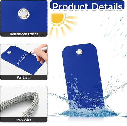 100 Pieces Plastic Shipping Tags