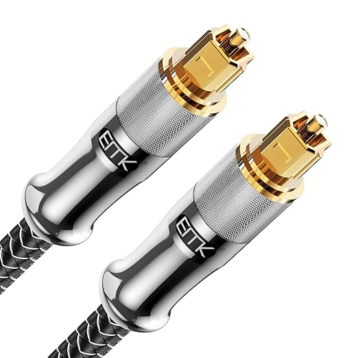EMK 24K Gold-Plated Optical Audio Cable