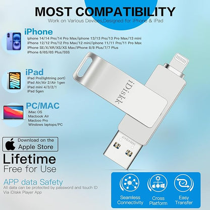iDiskk 512GB Mfi Certified, Flash Drive