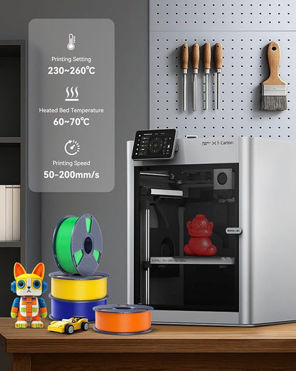 SUNLU Large Spool 5KG PETG Filament, 3D Printer Filament PETG 1.75mm, Less