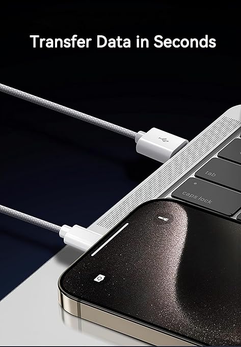 Woven CarPlay USB C Cable for Apple iPhone 16 Pro Max Charger USB A to USB-C
