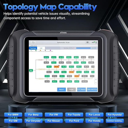 XTOOL D8W OBD2 Scanner Diagnostic Tool Wireless Bidirectional Scan Tool