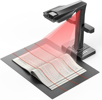 CZUR ET MAX Professional Book Scanner, 38MP Document Camera, Laser Curve-Flatten