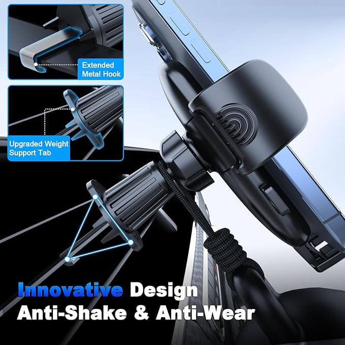 Car Phone Holder for Horizontal/Vertical VentUniversal Cellphone Stand Car