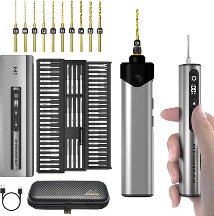 AM ARROWMAX Mini Electric Screwdriver & Drilling Adapter, 600RPM Precision