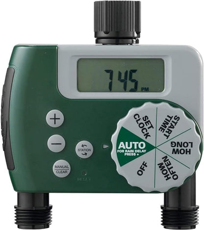 Orbit 58910 2-Outlet Programmable Digital Hose Watering Timer