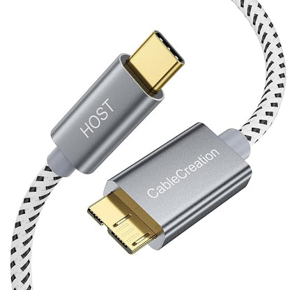 CableCreation 1FT USB C to Micro B Cable, 10Gbps Speed External Hard Drive
