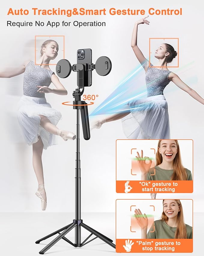 71” Auto Face Tracking Tripod for iPhone