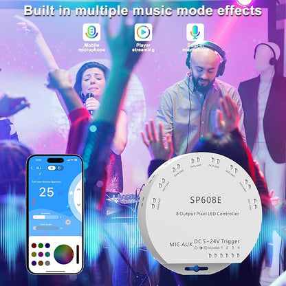 PAUTIX SP608E Built-in Mic/AUX Music Bluetooth SPI Controller