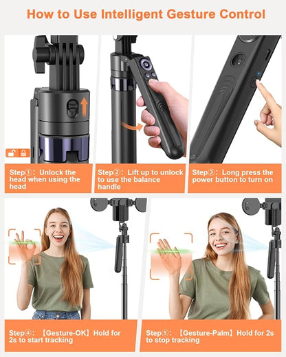 71” Auto Face Tracking Tripod for iPhone