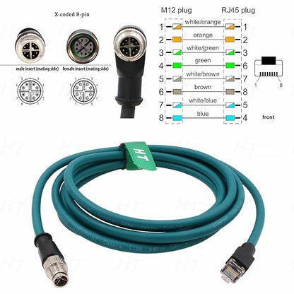 Ethernet Cable for Datalogic Matrix 220 320 Keyence Cognex in-Sight 7000 Gen2