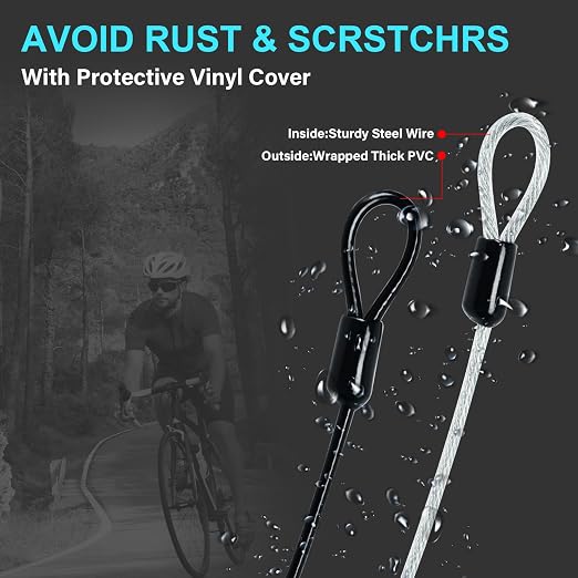 2 Pack Outdoor & Travel Security Cable