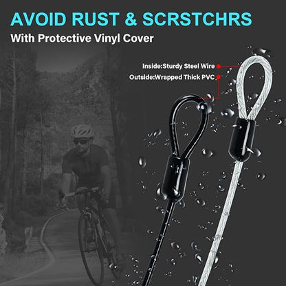 2 Pack Outdoor & Travel Security Cable