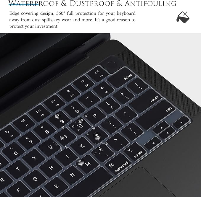 Keyboard Cover for 2024 2023 2022 2021 MacBook Pro 14 inch M4 M3 M2 M1 Pro/Max