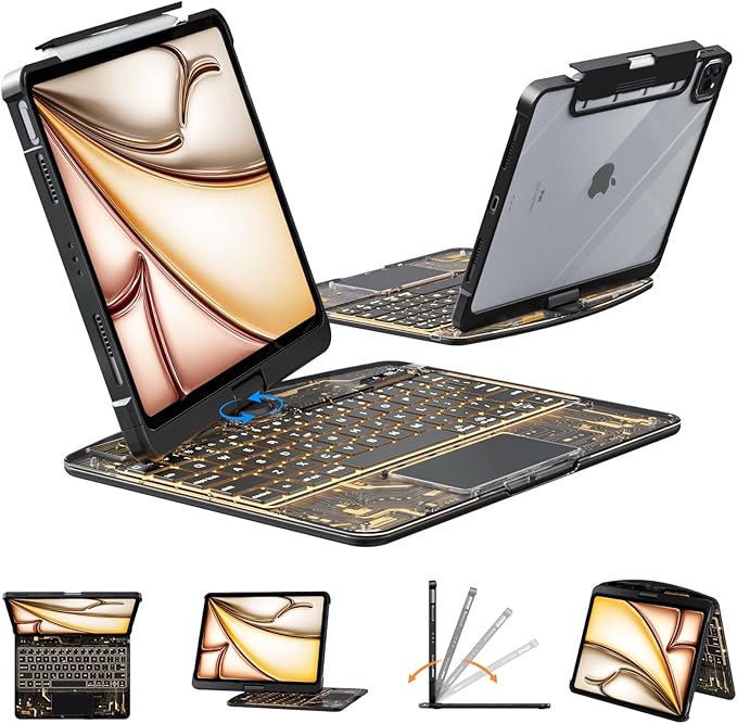 KARTICE Transparent 360 Keyboard Case