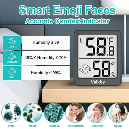 Indoor Humidity Meter Hygrometer 3Pack, Room Thermometer