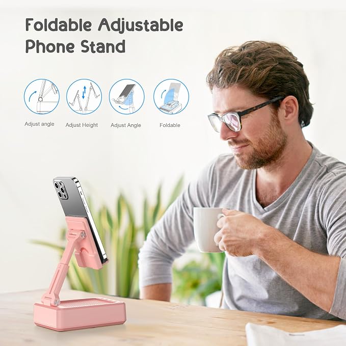 TechGlow Gifts for Men Women Foldable Cellphone Stand