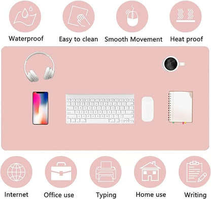 PU Leather Desk Pad Protector Gaming Mouse Pad Non Slip Desk Mat