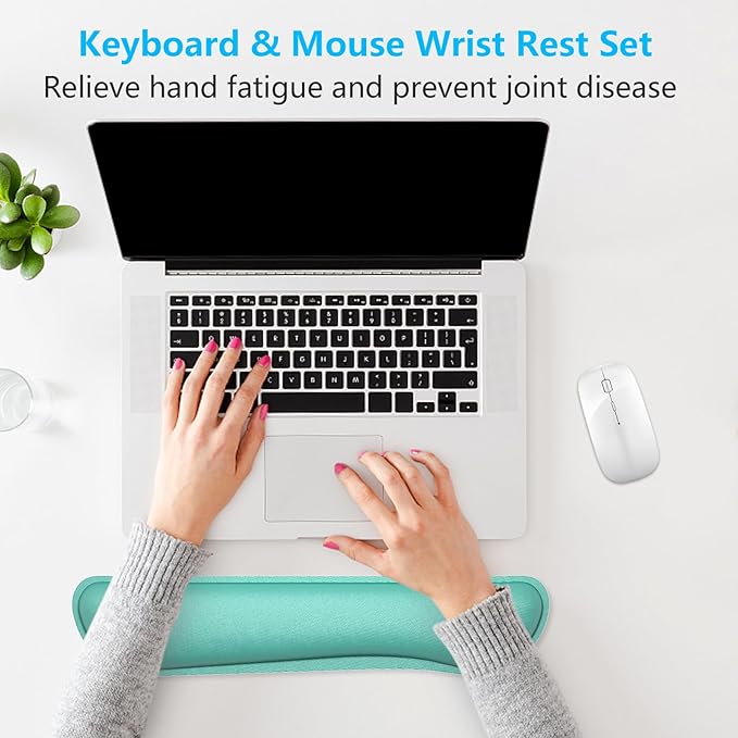 Dapesuom Enlarge Keyboard Wrist Rest Pad, Cute Memory Foam Wrist Rest