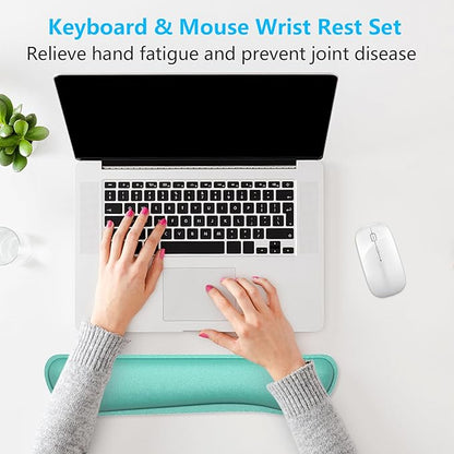 Dapesuom Enlarge Keyboard Wrist Rest Pad, Cute Memory Foam Wrist Rest