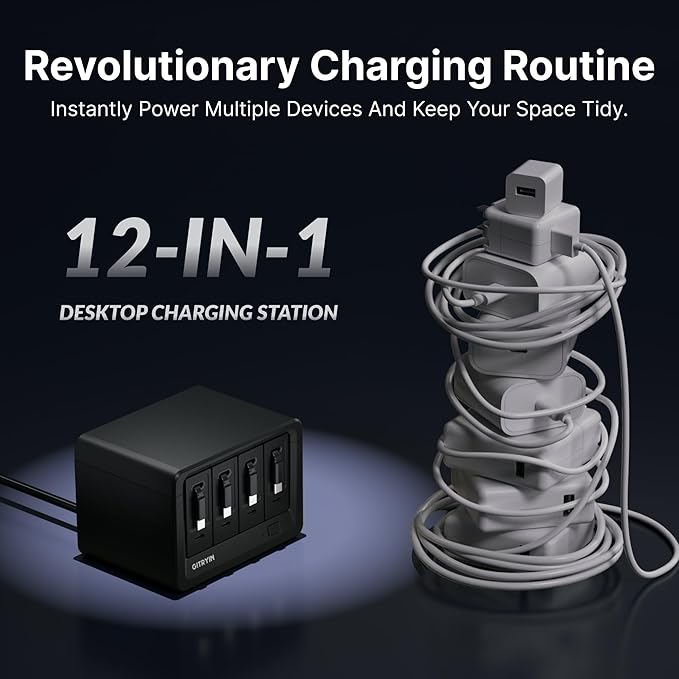 Gitryin 12-in-1 Desktop Charging Station