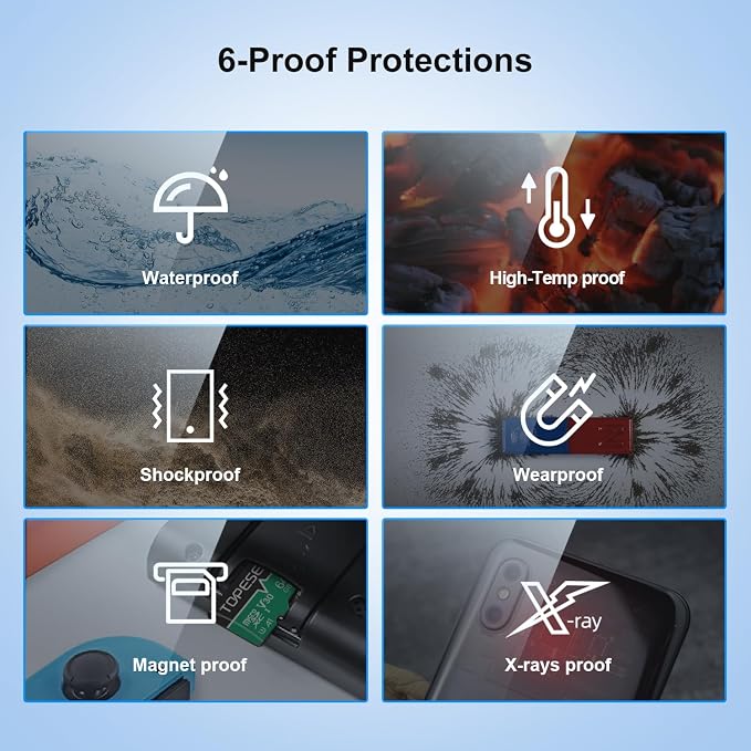 TOPESEL Micro SD Card high Speed 90mb per Second TF Card 4K Recording Memory