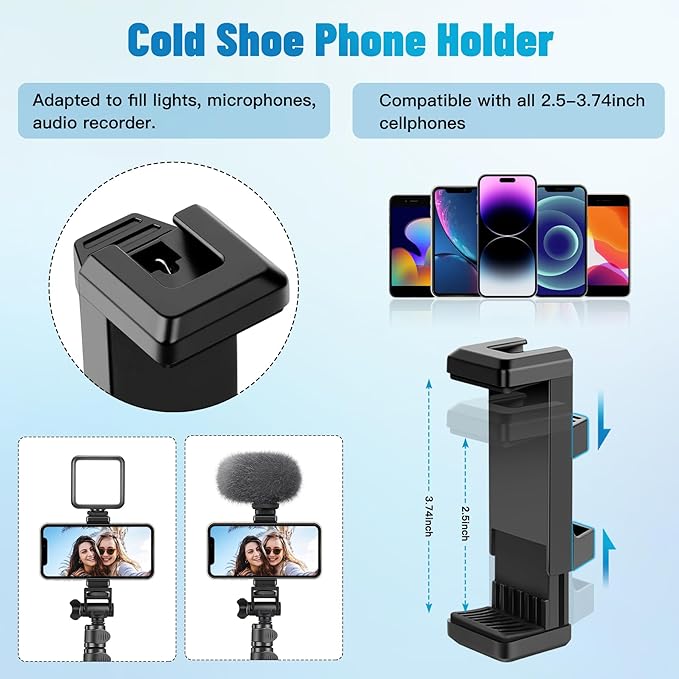 Victiv 70" Phone Tripod, Camera Stand Tripod