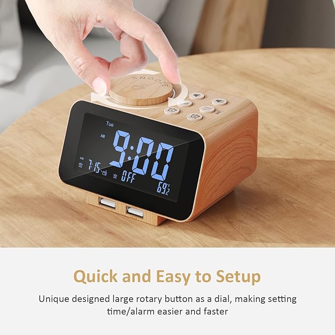 USCCE Digital Alarm Clock Radio