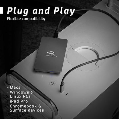 OWC 480GB Envoy Pro FX Portable Rugged External NVMe M.2 SSD Drive Thunderbolt 3