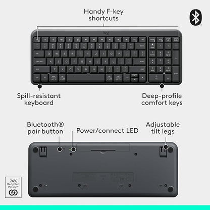 Logitech MK250 Bluetooth Wireless Mouse and Keyboard Combo: Fast & Easy