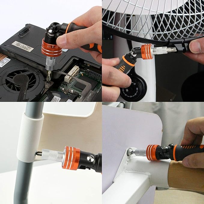 Precision Ratchet Screwdriver Set, JAKEMY 69 in 1 Household Screwdriver Home