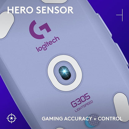 Logitech G305 LIGHTSPEED Wireless Gaming Mouse, Hero 12K Sensor, 000 DPI