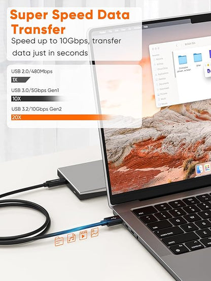 CableCreation USB C to USB A Cable 5FT, Type C to USB 3.1 USB 3.2 Gen2 10Gbps