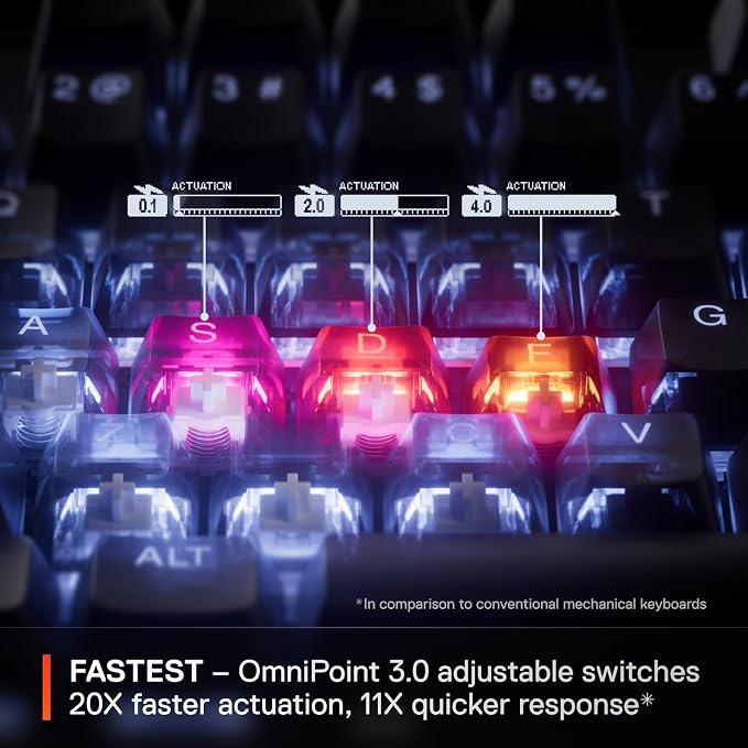 SteelSeries Apex Pro TKL Gen 3 OmniPoint 3.0 HyperMagnetic Switches —