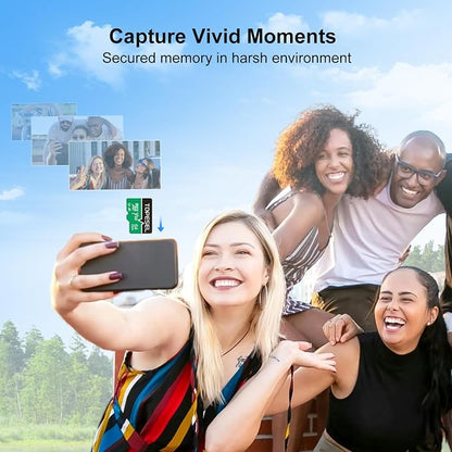 TOPESEL Micro SD Card high Speed 90mb per Second TF Card 4K Recording Memory