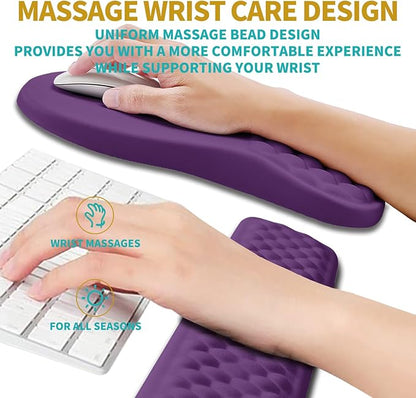 Hokafenle 2 in 1 Ergonomic Mouse Pad Wrist Support & Wrist Rest