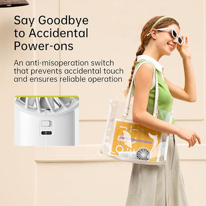 JISULIFE Handheld Portable Fan