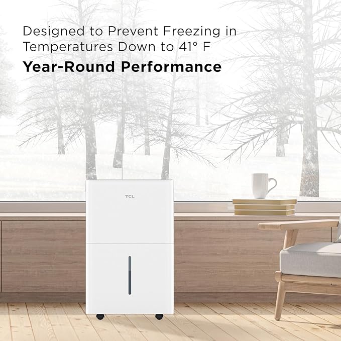 TCL 4500 Sq. Ft. 50-Pint Smart Dehumidifier, Energy Star 2024, Including