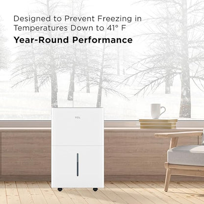 TCL 4500 Sq. Ft. 50-Pint Smart Dehumidifier, Energy Star 2024, Including