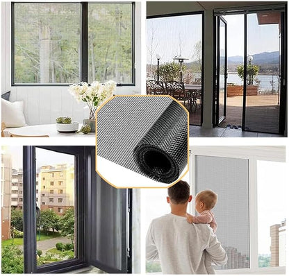 48inch*100ft Window Screens Replacement, Cuttable Fiberglass Roll Screens Door