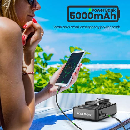JTEMAN Cell Phone Stand with Bluetooth Speaker and Charging Function, Birthday