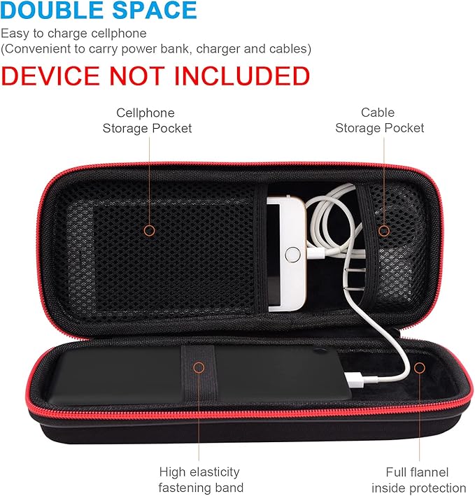 Hard Travel Case Fit for RAVPower 26800/20100/20000mAh, Anker Power Core