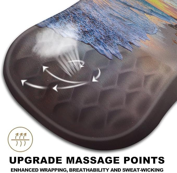 Mouse Pad Wrist Support, Ergonomic Mouse Pad