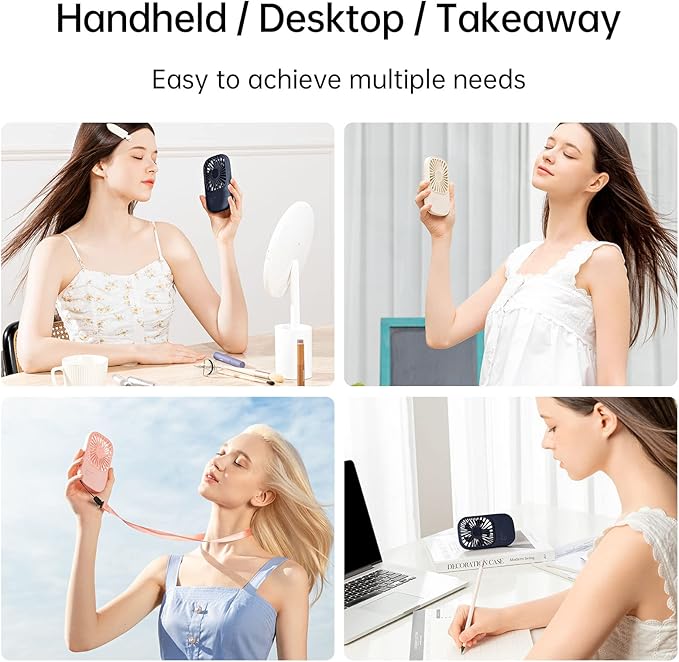 JISULIFE Handheld Mini Lash Fan