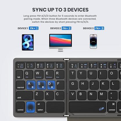Foldable Bluetooth Keyboard