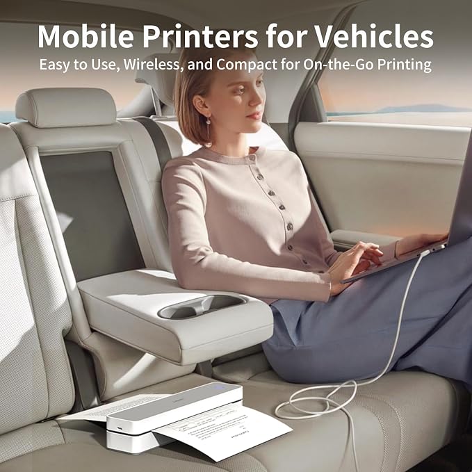 iDPRT Portable Thermal Printer, 203DPI Wireless Bluetooth Small Printers