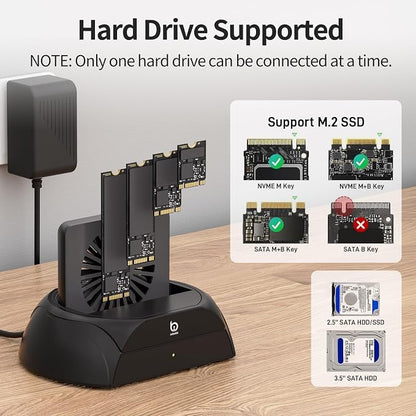Hard Drive Docking Station, Pcie NVMe Adapter