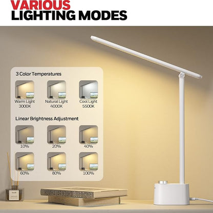 Honeywell LED Desk Lamp with USB Charging Ports